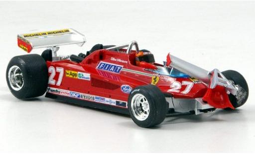 Diecast model cars Ferrari 126 1/43 Brumm CK Turbo No.27 Scuderia Formel 1 GP Kanada 1981 ronde 55-56 G.Villeneuve Ferrari 126 1/43 Brumm CK Turbo No.27 Scuderia Formel 1 GP Kanada 1981 ronde 55-56 G.Villeneuve diecast model cars