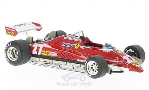 Diecast model cars Ferrari 126 1982 1/43 Brumm C2 turbo No.27 Formel 1 GP Brasilien 1982 G.Villeneuve Ferrari 126 1982 1/43 Brumm C2 turbo No.27 Formel 1 GP Brasilien 1982 G.Villeneuve diecast model cars