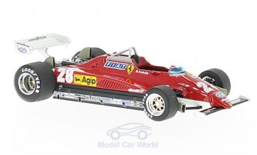 Diecast model cars Ferrari 126 1982 1/43 Brumm C2 turbo No.28 Formel 1 GP Italien 1982 M.Andretti Ferrari 126 1982 1/43 Brumm C2 turbo No.28 Formel 1 GP Italien 1982 M.Andretti diecast model cars