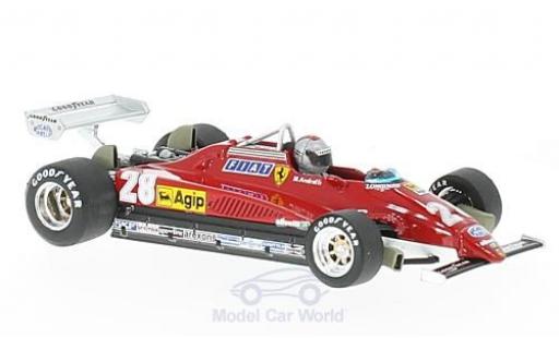 Diecast model cars Ferrari 126 1/43 Brumm C2 turbo No.28 Formel 1 GP Italien 1982 mit Fahrerfigur M.Andretti Ferrari 126 1/43 Brumm C2 turbo No.28 Formel 1 GP Italien 1982 mit Fahrerfigur M.Andretti diecast model cars
