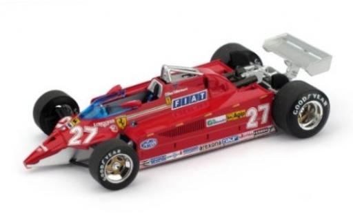 Diecast model cars Ferrari 126 1/43 Brumm CK turbo No.27 Scuderia Aeroporto di Treviso-Istrana 1981 Duell mit Lockheed F-104 G.Villeneuve Ferrari 126 1/43 Brumm CK turbo No.27 Scuderia Aeroporto di Treviso-Istrana 1981 Duell mit Lockheed F-104 G.Villeneuve diecast model cars