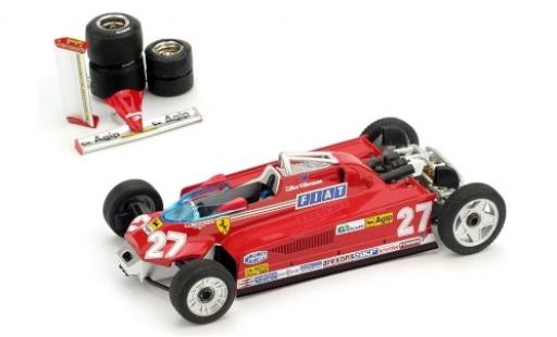 Diecast model cars Ferrari 126 1/43 Brumm CK Turbo No.27 Scuderia Formel 1 GP Monaco 1981 Transportversion G.Villeneuve Ferrari 126 1/43 Brumm CK Turbo No.27 Scuderia Formel 1 GP Monaco 1981 Transportversion G.Villeneuve diecast model cars