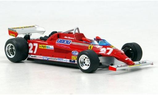 Diecast model cars Ferrari 126 1/43 Brumm CK Turbo No.27 Scuderia Formel 1 GP Monte Carlo 1981 G.Villeneuve sans Vitrine Ferrari 126 1/43 Brumm CK Turbo No.27 Scuderia Formel 1 GP Monte Carlo 1981 G.Villeneuve sans Vitrine diecast model cars