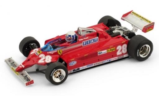 Diecast model cars Ferrari 126 1/43 Brumm CK Turbo No.28 Scuderia Formel 1 GP Monaco 1981 y compris les figurine de conducteur D.Pironi Ferrari 126 1/43 Brumm CK Turbo No.28 Scuderia Formel 1 GP Monaco 1981 y compris les figurine de conducteur D.Pironi diecast model cars