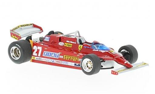 Diecast model cars Ferrari 126 1/43 Brumm CX comprex No.27 Formel 1 GP USA 1981 G.Villeneuve Ferrari 126 1/43 Brumm CX comprex No.27 Formel 1 GP USA 1981 G.Villeneuve diecast model cars