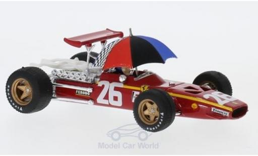 Diecast model cars Ferrari 312 P 1/43 Brumm F1 No.26 Formel 1 GP Frankreich 1968 mit Fahrer und Regenschirm J.Ickx Ferrari 312 P 1/43 Brumm F1 No.26 Formel 1 GP Frankreich 1968 mit Fahrer und Regenschirm J.Ickx diecast model cars