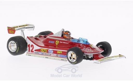 Diecast model cars Ferrari 312 T4 1/43 Brumm T4 No.12 GP Frankreich 1979 mit Fahrerfigur G.Villeneuve Ferrari 312 T4 1/43 Brumm T4 No.12 GP Frankreich 1979 mit Fahrerfigur G.Villeneuve diecast model cars