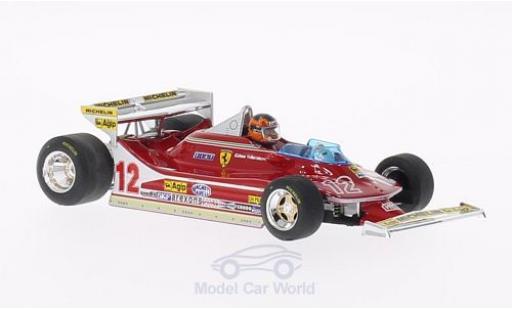Diecast model cars Ferrari 312 T4 1/43 Brumm T4 No.12 GP Monaco 1979 mit Fahrerfigur G.Villeneuve Ferrari 312 T4 1/43 Brumm T4 No.12 GP Monaco 1979 mit Fahrerfigur G.Villeneuve diecast model cars