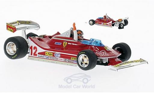 Diecast model cars Ferrari 312 T4 1/43 Brumm T4 No.12 GP Niederlande 1979 mit Figur G.Villeneuve Ferrari 312 T4 1/43 Brumm T4 No.12 GP Niederlande 1979 mit Figur G.Villeneuve diecast model cars