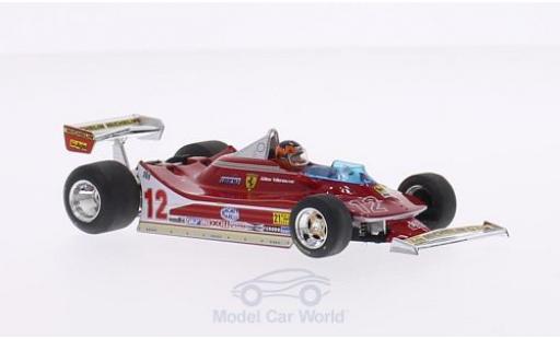 Diecast model cars Ferrari 312 T4 1/43 Brumm T4 No.12 Scuderia Formel 1 GP USA West 1979 mit Fahrerfigur G.Villeneuve Ferrari 312 T4 1/43 Brumm T4 No.12 Scuderia Formel 1 GP USA West 1979 mit Fahrerfigur G.Villeneuve diecast model cars