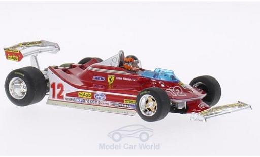 Diecast model cars Ferrari 312 T4 1/43 Brumm T4 No.12 Scuderia GP Niederlande 1979 mit Figur G.Villeneuve Ferrari 312 T4 1/43 Brumm T4 No.12 Scuderia GP Niederlande 1979 mit Figur G.Villeneuve diecast model cars