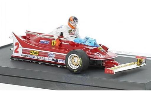 Diecast model cars Ferrari 312 P 1/43 Brumm T5 No.2 Formel 1 GP Italien 1980 mit Fahrerfigur G.Villeneuve Ferrari 312 P 1/43 Brumm T5 No.2 Formel 1 GP Italien 1980 mit Fahrerfigur G.Villeneuve diecast model cars
