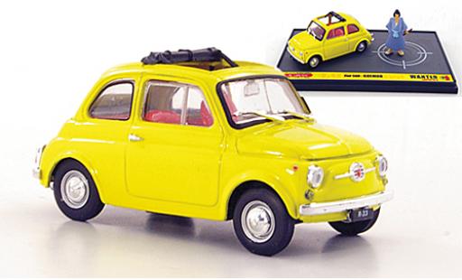 Diecast model cars Fiat 500 1/43 Brumm yellow Wanted - Lupin the 3ième avec figurine Goemon Fiat 500 1/43 Brumm yellow Wanted - Lupin the 3ième avec figurine Goemon diecast model cars