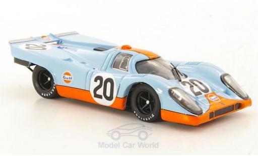 Diecast model cars Porsche 917 1970 1/43 Brumm K No.20 JWA-Gulf Racing Team 24h Le Mans 1970 J.Siffert/B.Redman ohne Vitrine Porsche 917 1970 1/43 Brumm K No.20 JWA-Gulf Racing Team 24h Le Mans 1970 J.Siffert/B.Redman ohne Vitrine diecast model cars