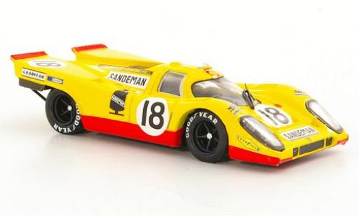 Diecast model cars Porsche 917 1970 1/43 Brumm K RHD No.18 David Piper Racing Sandeman 24h Le Mans 1970 D.Piper/G.van Lennep Porsche 917 1970 1/43 Brumm K RHD No.18 David Piper Racing Sandeman 24h Le Mans 1970 D.Piper/G.van Lennep diecast model cars