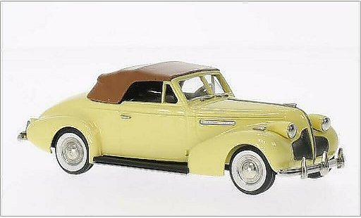Buick Century Convertible 1/43 Brooklin Coupe M66-C yellow/brown 1939 diecast model cars