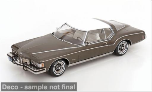 Diecast model cars Buick Riviera grau/weiss 1973 1/18 KK Scale