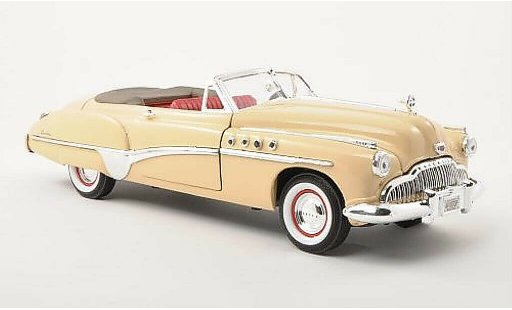 Buick Roadmaster Convertible 1/18 Motormax beige 1949 diecast model cars
