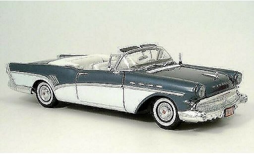 Buick Roadmaster Convertible 1/18 Motormax blue/white 1957 diecast model cars