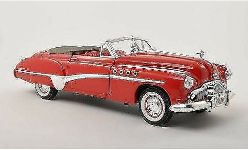 Buick Roadmaster Convertible 1/18 Motormax red 1949 diecast model cars