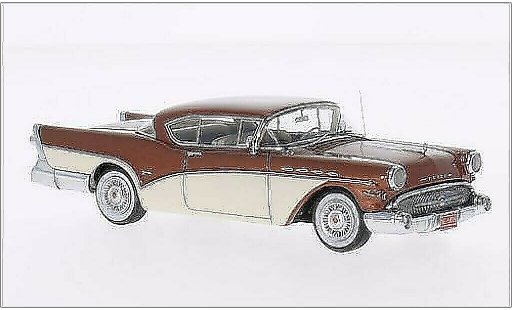 Buick Roadmaster Coupe 1/43 Neo Hardtop metallic brown/white 1957 diecast model cars