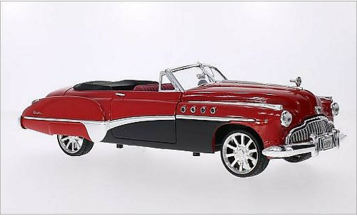 Buick Roadmaster tuning 1/18 Motormax red/black 1949 diecast model cars