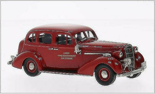 Buick Special Sedan 1/43 Brooklin Baltimore Fire Chief red 1936 diecast model cars