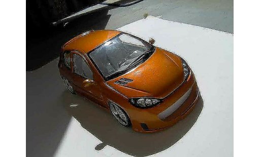 Peugeot 206 RC 1/18 Norev orange diecast model cars