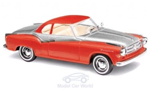 Diecast model cars Borgward Isabella 1/87 Busch red/grey Borgward Isabella 1/87 Busch red/grey diecast model cars