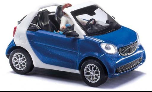 Diecast model cars Smart ForTwo 1/87 Busch Fortwo cabriolet blue foncé 2015 Smart ForTwo 1/87 Busch Fortwo cabriolet blue foncé 2015 diecast model cars