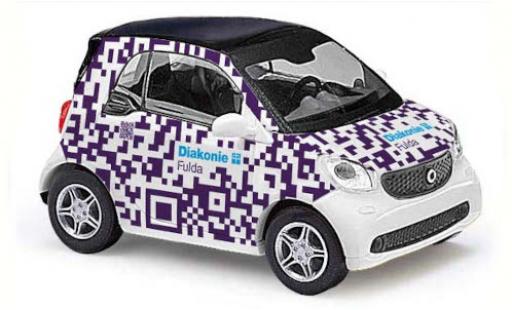 Diecast model cars Smart ForTwo 1/87 Busch Fortwo Diakonie Fulda 2014 Smart ForTwo 1/87 Busch Fortwo Diakonie Fulda 2014 diecast model cars