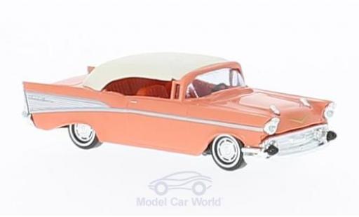 Diecast model cars Chevrolet Bel Air 1957 1/87 Busch Cabrio pink/white 1957 Chevrolet Bel Air 1957 1/87 Busch Cabrio pink/white 1957 diecast model cars