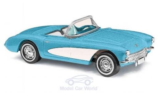 Diecast model cars Chevrolet Corvette 1/87 Busch C1 Convertible blue/white 1956 Chevrolet Corvette 1/87 Busch C1 Convertible blue/white 1956 diecast model cars