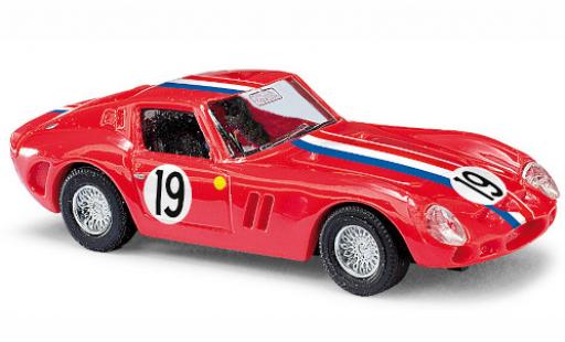 Ferrari 250 1/87 Busch GTO red/Dekor No.19 diecast model cars