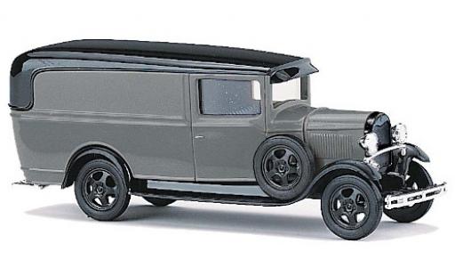Ford Model A 1/87 Busch A grey/black diecast model cars