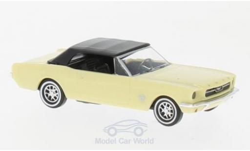Diecast model cars Ford Mustang 1/87 Busch Cabrio yellow 1964 mit Softtop Ford Mustang 1/87 Busch Cabrio yellow 1964 mit Softtop diecast model cars