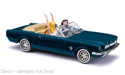 Diecast model cars Ford Mustang 1/87 Busch Cabriolet metallise grün 1964 1:87 Ford Mustang 1/87 Busch Cabriolet metallise grün 1964 1:87 diecast model cars