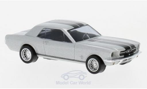 Diecast model cars Ford Mustang 1/87 Busch Coupe grey/black 1964 Ford Mustang 1/87 Busch Coupe grey/black 1964 diecast model cars