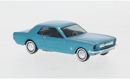 Diecast model cars Ford Mustang 1/87 Busch metallic green Ford Mustang 1/87 Busch metallic green diecast model cars