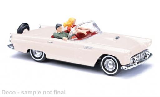 Diecast model cars Ford Thunderbird 1/87 Busch Cabriolet beige 1956 1:87 Ford Thunderbird 1/87 Busch Cabriolet beige 1956 1:87 diecast model cars