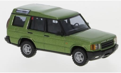 Diecast model cars Land Rover Discovery 1/87 Busch metallic green Land Rover Discovery 1/87 Busch metallic green diecast model cars