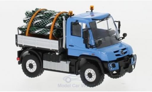 Diecast model cars Mercedes Unimog 1/87 Busch U 430 blue mit Christbäumen Mercedes Unimog 1/87 Busch U 430 blue mit Christbäumen diecast model cars