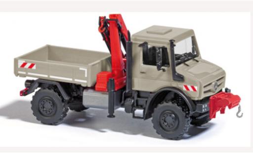 Diecast model cars Mercedes Unimog 1/87 Busch U 5023 grey 2014 mit Kran und Seilwinde Mercedes Unimog 1/87 Busch U 5023 grey 2014 mit Kran und Seilwinde diecast model cars