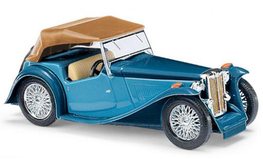 MG TC 1/87 Busch Midget blue/blue RHD Verdeck fermé diecast model cars