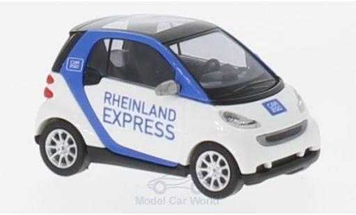 Diecast model cars Smart ForTwo 1/87 Busch Fortwo Rheinland Express 2007 Car2go Smart ForTwo 1/87 Busch Fortwo Rheinland Express 2007 Car2go diecast model cars