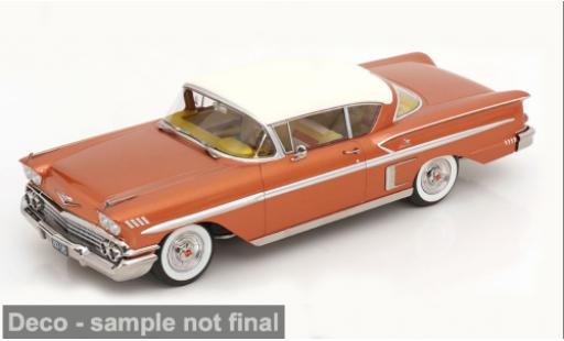 Diecast model cars Chevrolet Bel Air Impala bronze/weiss 1958 1/18 KK Scale