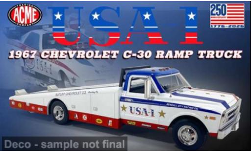 Chevrolet C-30 1/18 ACME Ramp Truck 1967 USA-1 1:18 diecast model cars