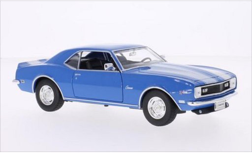 Chevrolet Camaro Z28 1/24 Welly blue/white 1968 diecast model cars