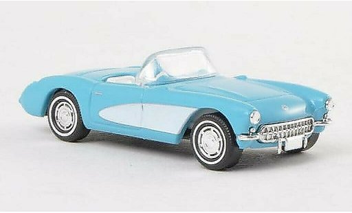 Chevrolet Corvette Convertible 1/87 Busch C1 C1 blue/white 1956 diecast model cars