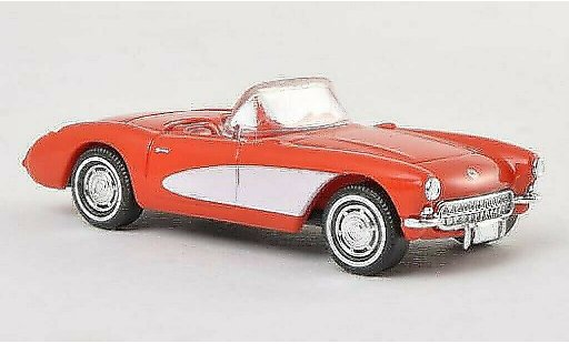 Chevrolet Corvette Convertible 1/87 Busch C1 C1 red-orange/white 1956 diecast model cars